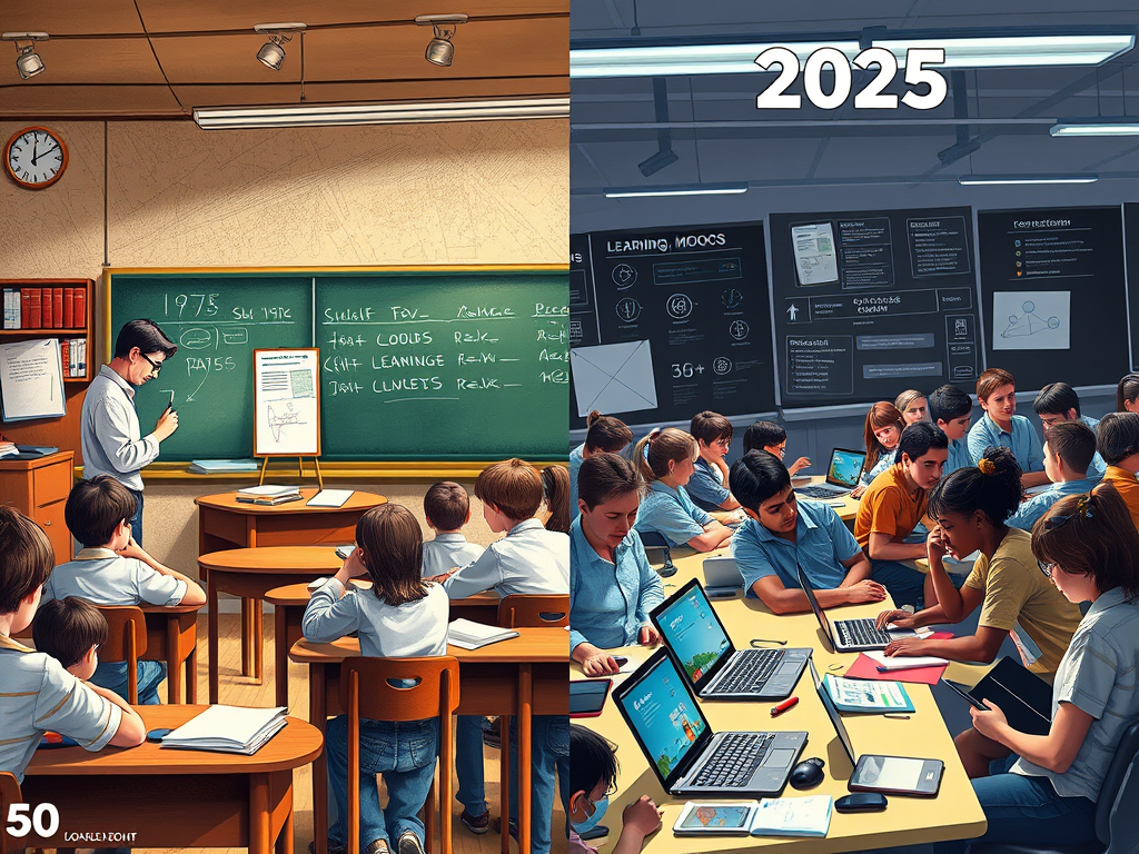 The Evolution of Learning: From Chalkboards to ChatGPT – A 50-Year Revolution